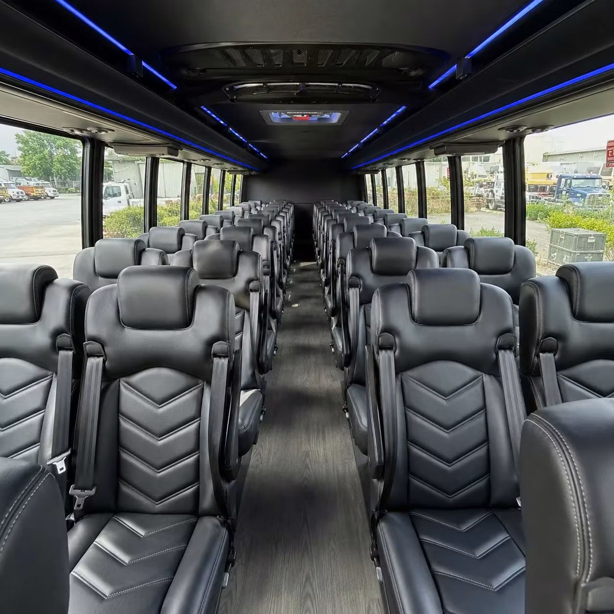 28 passenger minibus interior
