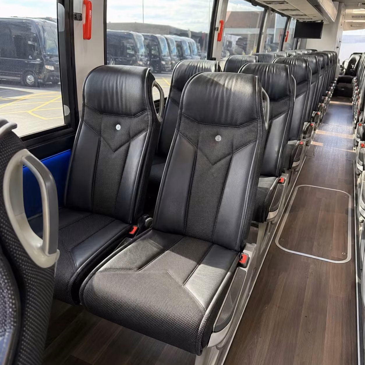 livonia charter bus interior
